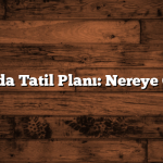 Bayramda Tatil Planı: Nereye Gitmeli?