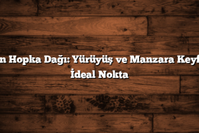 Kozan Hopka Dağı: Yürüyüş ve Manzara Keyfi İçin İdeal Nokta