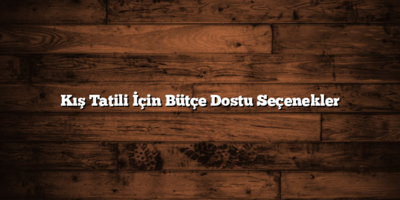 Kış Tatili İçin Bütçe Dostu Seçenekler