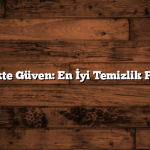 Temizlikte Güven: En İyi Temizlik Firmaları