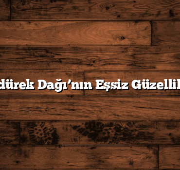 Tendürek Dağı’nın Eşsiz Güzellikleri