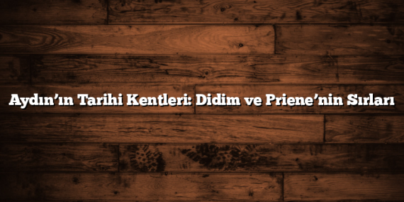 Aydın’ın Tarihi Kentleri: Didim ve Priene’nin Sırları