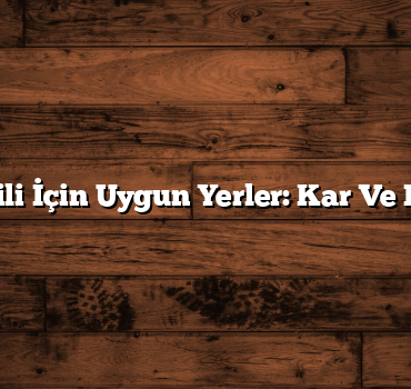 Kış Tatili İçin Uygun Yerler: Kar Ve Eğlence
