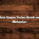 Kış Tatili İçin Uygun Yerler: Sıcak ve Davetkar Mekanlar
