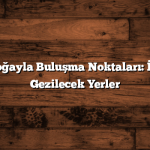 Tarih ve Doğayla Buluşma Noktaları: İstanbul’da Gezilecek Yerler