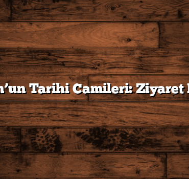 Trabzon’un Tarihi Camileri: Ziyaret Rehberi