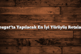 Yozgat’ta Yapılacak En İyi Yürüyüş Rotaları