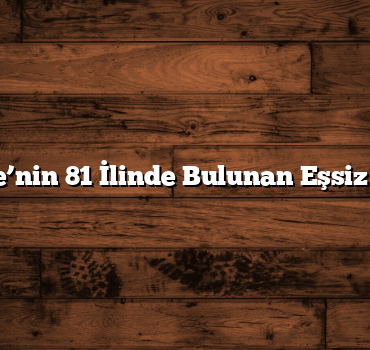 Türkiye’nin 81 İlinde Bulunan Eşsiz Eserler