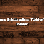 Gezi Planlarınızı Şekillendirin: Türkiye’nin En Güzel Rotaları