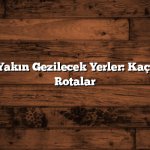 Kocaeli Ne Yakın Gezilecek Yerler: Kaçırılmayacak Rotalar
