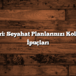 Şehir Rehberi: Seyahat Planlarınızı Kolaylaştıracak İpuçları