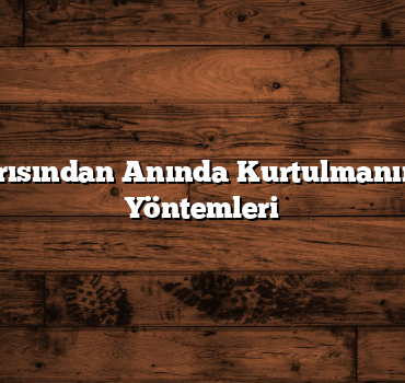 Baş Ağrısından Anında Kurtulmanın Doğal Yöntemleri
