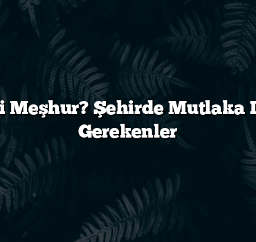 Sinop Neyi Meşhur? Şehirde Mutlaka Denemeniz Gerekenler
