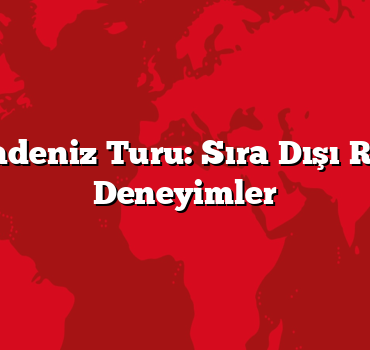 Batı Karadeniz Turu: Sıra Dışı Rotalar ve Deneyimler