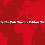 Türkiye’de En Çok Tercih Edilen Tatil Yerleri