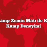 2 x 2.5 m Kamp Zemin Matı ile Konforlu Bir Kamp Deneyimi