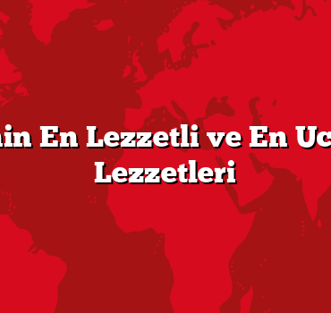 Türkiye’nin En Lezzetli ve En Ucuz Sokak Lezzetleri