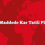 10 Maddede Kar Tatili Planı