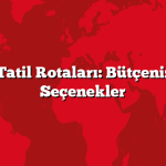 En Ucuz Tatil Rotaları: Bütçenize Uygun Seçenekler